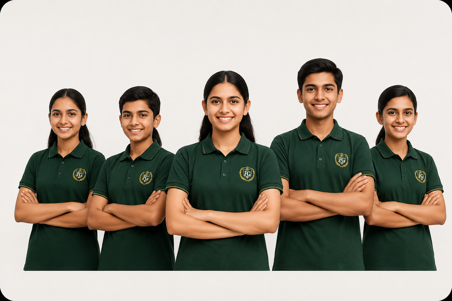 Students in Fauji Gurukul uniforms — available for all classes